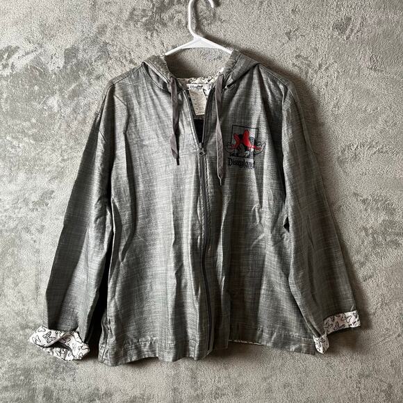 Disney Parks Rain Jacket Women's 1X Minnie Mouse Say Yes to Bows Full Zip Hooded - Picture 1 of 7